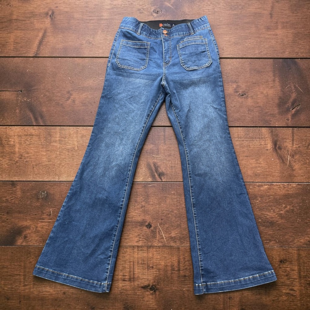 Y2K Indigo Poppy Charley Bootcut Flare Jeans Size 12 W31xL31 Medium Wash Stretch